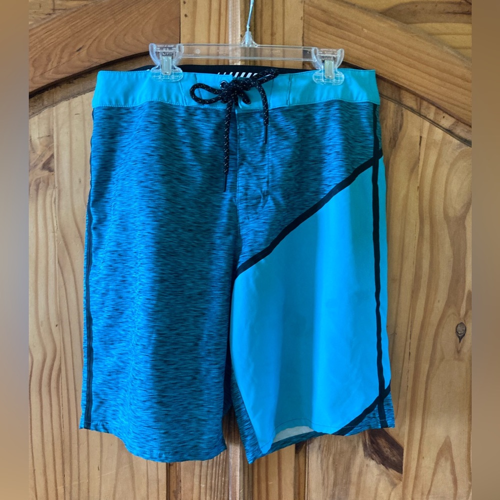 American Eagle Outfitters Blue Teal Men’s Swim Board Shorts